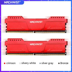 MACHINIST RAM DDR4 8GB 16GB Memory 2666MHz 3200MHz Desktop Dimm High Compatible Red heat vest
