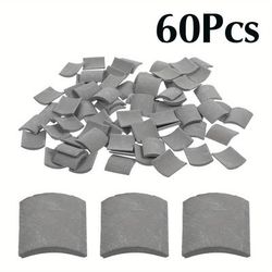 TEMU 60pcs Miniature Clay Roof Tiles Set, Brick Red Shingles For Diy Dollhouse, Fairy Garden, And Landscape Model Building - 1.5cm Square