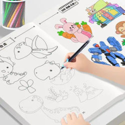 Interesting sketching manuals, drawing books: graffiti and coloring books, children's education art and handicraft sketchbooks