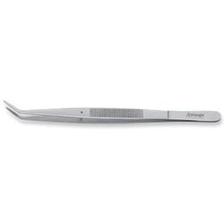 Louis Tellier 504881501 6" Offset Tweezers - Stainless Steel