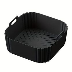 TEMU 2pcs/1pc, Silicone Baking Tray Suitable For Air Fryers, Suitable For Ninja Af181, Af180, Af141, Af140, Etc. It Has A Non Stick Surface And Is In Air Fryers, Ovens, And Microwaves.