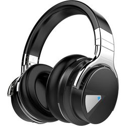 TEMU E7 Active Noise Cancelling Headphones With Microphone Wireless Headphones Over Ear, Comfortable Protein Earpads, 30 Hours Playtime