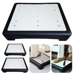 Bathroom Anti Slip Riser for Shower Half Step Elderly Disability Step Stool Door Walking