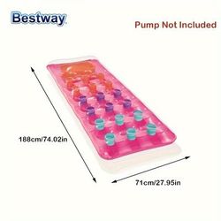 TEMU Inflatable , Pvc Floating Water , Adult Uncharged Swimming , 74x28 , Floatie - ,