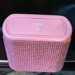 TEMU Universal Car With Diamond Embellishment, Multi-functional Large Capacity Storage Bin For Umbrella And Accessories, Vehicle Interior Supplies
