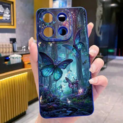 Glow In The Dark Butterfly Design Phone Case For Xiaomi Redmi Note 14 Cases Redmi Note 13 12 Pro Plus 5G 12S 11S 11 10 14C Cover
