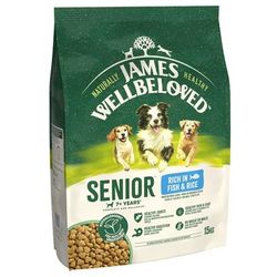 2x15kg Senior Fish & Rice James Wellbeloved Dog Food