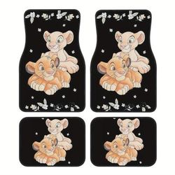 TEMU 4pcs Theme Car Foot Pad Set Dirty Floor Mat Anti-tripper Pad Suitable For Sedans, Trucks And Suvs Suitable For Holiday Gifts