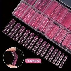 TEMU 140pcs/box Gel Nail Head Kit For Gel Polishing False Nails, Soakable Easy Nail Extension Acrylic False Nail Heads For Quick Uv/led Extension Molds Double-ended Nail Extension On The Nai