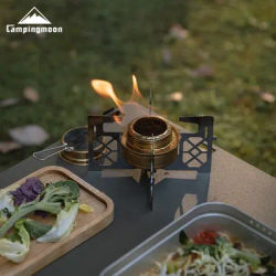 CAMPINGMOON Outdoor Small Picnic Equipment Alcohol Stove Brass Stove Liquid Alcohol Stove Head Portable Stove