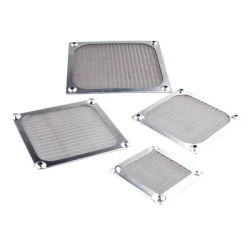 Silver Anti-Rust Aluminum Dust Mesh Cover for Axial Flow Cooling Fan Compatible with 60mm 80mm 92mm 120mm Fans