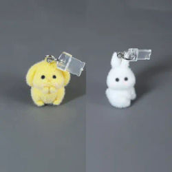 Cute rabbit chubby little dog pendant phone dust plug pendant for iPhone/Type-C port phone accessories decoration couple gift