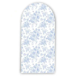 Mehofond Custom 2-Sided Blue Pattern Flowers Kids Birthday Party Baby Shower Covers Chiara Arch Background Decor Backdrop Photo