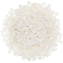 Disques perle polymère Katsuki, blanc, 5 mm, 1500 pièces