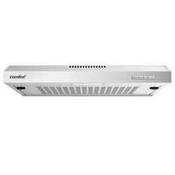 TEMU Comfee' 60 Cm Visor Cooker Hood Slif17ss-60 Led Under Cabinet Hood Wall Mounted Extractor Fan Kitchen 600 Mm Top Vented Range Hood - Stainless Steel [energy ]