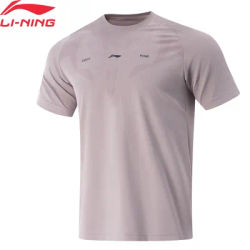 Li-Ning Men Training T-shirt AT DRY ULTRA 89%Polyester 11%Elastane Regular Fit Breathable LiNing Sports Pullover ATSV125