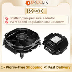 ID-COOLING IS-30i 4 Heat Pipes CPU Cooler 4Pin PWM 3600RPM Fan for Intel LGA1700/1200/115X & ITX Small Case