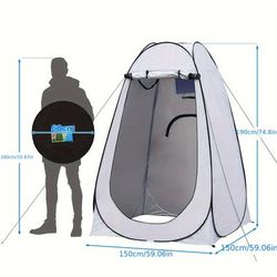 TEMU Portable Pop Up Tent , For Outdoor Camping Picnic Toilet & Shower, Fishing Sunshade, Beach Dressing Changing Room, Quick Setup Utility Tent