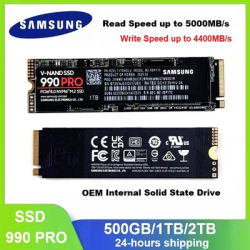 SAMSUNG SSD 990 PRO Internal Solid State Disk HDD Hard Drive 1TB 2TB PCIe4.0 M.2 2280 NVMe TLC SSD Laptop Desktop disco duro