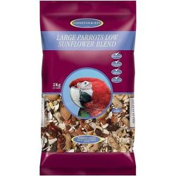 TEMU Large Parrots Low Sunflower Blend Seeds 2kg Seed Parrots Birds Johnston & Jeff For Large Parrots Amazon Parrots Caiques Senegal Parrots Parakeet Conures Macaws