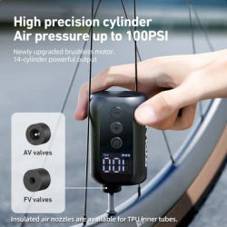 CYCLAMI A5S MINI Electric Air Pump Road MTB Portable Fast Rechargeable Compressor Tire Inflator 100 PSI With screen