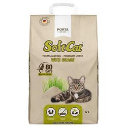 2x17l Porta SoftCat with Grass Cat Litter