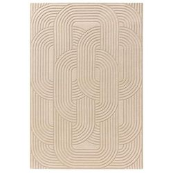 Tappeto di lana beige 120x170