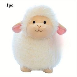 "TEMU 8.66" Cute Sheep Plush Toy - Soft Polyester Filled Animal Doll, Ideal Gift For Pets | Animal Design | Soft Texture, Pet Gift| Animal Design|soft Texture Toy, Cute Animal Toys"