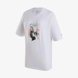 Nike Official Genuine JORDAN Women's Oversize Casual Printed Breathable T-Shirt FN5709-100