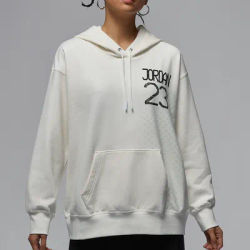 Nike Official JORDAN Women's Outdoor Knitted Hooded Loose Sweatshirt HQ6072-133