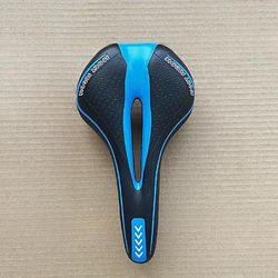 TEMU 1pc Ergonomic Bike Seat - Comfortable Hollow Cushion, /sponge Material, Non-slip Design For Road And Mountain Bikes, Essential Cycling Accessory, Mountain Bike Seat|| Sea