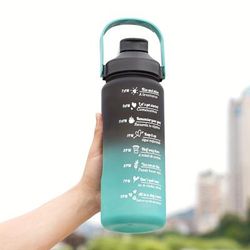 TEMU 2l/64oz Large Capacity Gradient Water Bottle For , Sports, And Camping