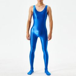 Catsuit Body Tuta Tinta unica Finitura lucida Brillante Feticismo della pelle Effetto bagnato Per uomo Costume per Discoteca Parata dell'Orgoglio Mese dell'orgoglio Halloween Carnevale Adulti