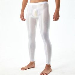 Pantaloni Leggings Tinta unica Finitura lucida Brillante Feticismo della pelle Effetto bagnato Per uomo Costume per Discoteca Parata dell'Orgoglio Mese dell'orgoglio Halloween Carnevale Adulti