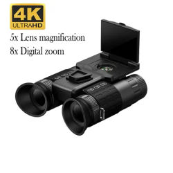 4K HD Z9155 Dual-eye Binocular Include 64GB Infrared Night Vision Device Recording Digital Photography Camping&Hiking Telescope
