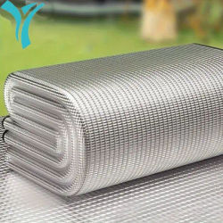 ortable Aluminum Foil Moisture-Proof Mat - Waffle Weave Design, & Lightweight for Camping, Beach, Tents - All-Season Outdoor Use