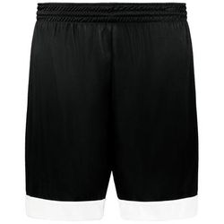 Augusta Sportswear AS6930 Youth Swish Reversible Basketball Shorts in Black/White size Medium | Polyester 6930
