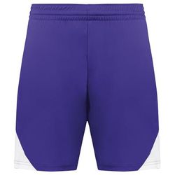 Augusta Sportswear 1736 Step-Back Modern Fit Basketball Shorts in Purple/White size XL | Polyester
