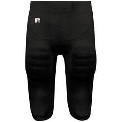 Russell Athletic R26XPW Youth Beltless Football Pant in Black size Medium | Nylon/Spandex Blend