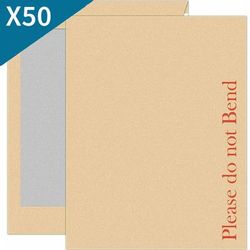 TEMU 50 X A5 Cardboard Envelopes Brown Self Adhesive Please Do Not Bend Large Letter Strong Mailers For Documents Photos