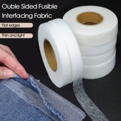 64m Double Sided Hot Melt Interlining DIY Garment Adhesive Iron-On FilmLightweight & Washable Non-Woven Interlining Accessories