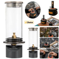 Camping Gas Lantern Tent Night Light Multi-Function Gas Candle Light Windproof Portable Tent Lantern Metal for Camping Picnic
