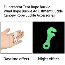 10 Pcs Luminous Tent Clips Camping Plastic Canopy Buckle Heavy Duty Tent Lock Clamp Tent Rope Buckle for Outdoor Activities