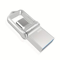 TEMU 128gb Mini Usb 3.0 Typec Dual Usb Memory Stick, Otg High Speed Flash Drive , Pen Drive For Type-c Smartphones, Tablets, Pixel Computers - Silver