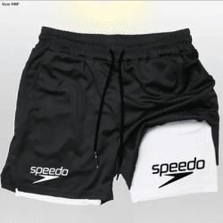 Gym Fitness Training Shorts Summer 2-in-1 Quick Drying Beach Jogging Shorts Outdoor Sports Shorts Men Motocross