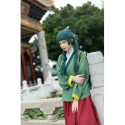 Juste SaiyanMaomao Cosplay Costume perruque Anime l'apothicaire journaux robe jupe haut vert Kusuriya Hitorigoto Halloween pour les femmes