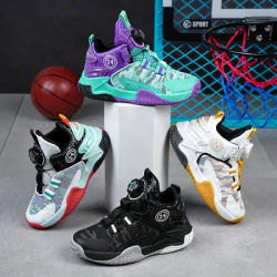 Nouvelles chaussures de basket-ball décontractées respirantes et élégantes de haute qualité pour enfants et garçons