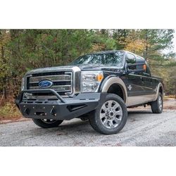 Fab Fours Bumper Steel Powdercoated Black Red Series, Front, FS11-RS2562-1
