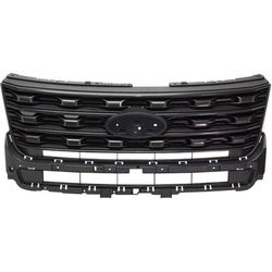 ReplaceXL Grille Assembly Plastic Textured Gray Grille, 1-year unlimited-mileage warranty RF07010024Q