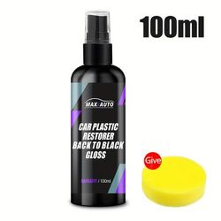 TEMU Car Plastic Restorer Back To Car Products Plastic Restore Auto Polish And Repair Coating Renovator